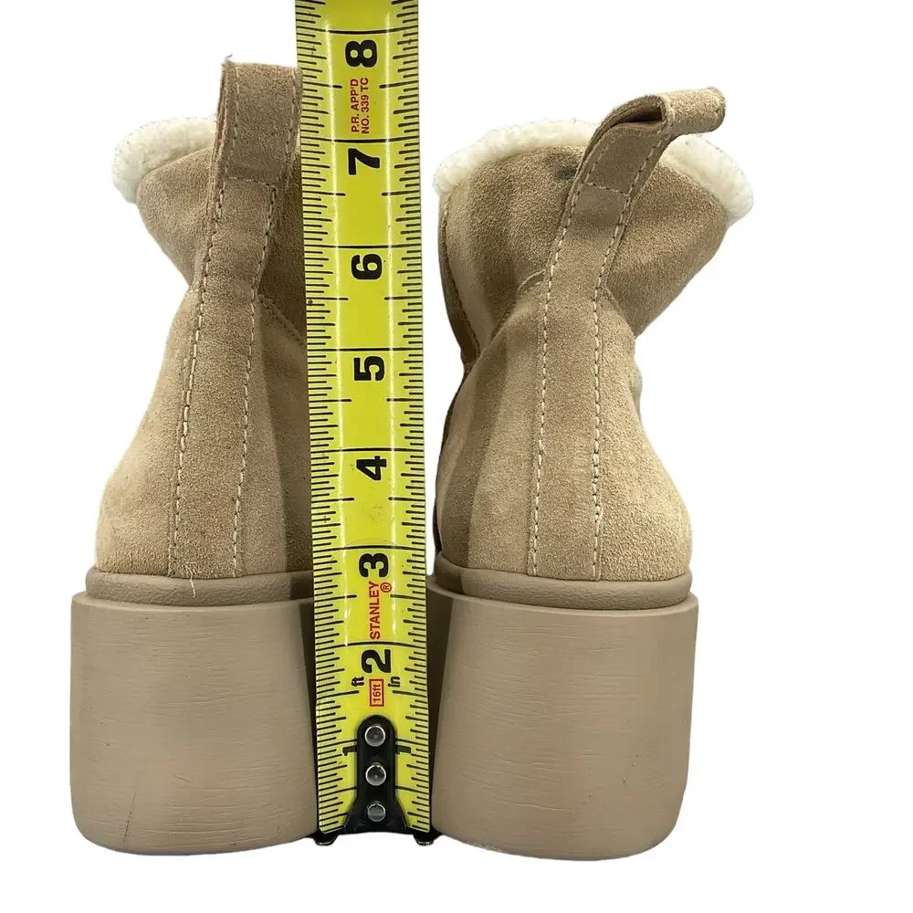 NEW Steve Madden Women’s Hatcher Booties Beige Size 10